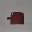 SUANPOT for iPhone X/XS 5.8inch(Non XS Max 6.5") with RFID Blocking Leather Wallet case Credit Card Holder, Flip Folio Book Phone case Shockproof Cover for Women Men for Apple X/Xs case Wine Red