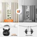 White Curtain Rods for Windows 28 to 48 Inch, 5/8" Diameter Heavy Duty Metal Adjustable Small Curtain Rod With Bracket(2.3-4 Feet)