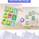 120 Pack 9 Pocket Double Side Card Sleeves Binder Sheets Holds 2160 Cards,Trading Card Binder Sleeves for 3 Ring Binder, Card Sleeve Pages fit for Baseball, Football, Business, Cards (Clear)