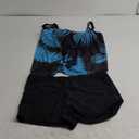 Tankini Swimsuits for Women Tummy Control Two Piece Bathing Suits Flowy Swim Tops with Boy Shorts , Extra Large 