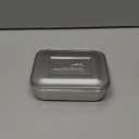 LunchBots Medium Uno Stainless Steel Sandwich Container - Open Design for Wraps - Salads or a Small Meal - Eco-Friendly - Dishwasher Safe and BPA-Free - Stainless Steel (1 section)