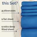 Extra Deep Queen Sheet Set - 6 Piece Breathable and Cooling Sheets - Hotel Luxury Bedding for Women, Men, Kids & Teens - Easy Secure Fit - Soft, Wrinkle Free & Comfy - Extra Deep Pockets - Royal Blue