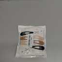 Metal Snap Hair Clips Water Drop No Slip Hair Barrettes for Women Large Hair Clips For Thick And Thin Fine Hair,Black/Brown/Beige,2.67 x 0.7 Inches,12 PCS