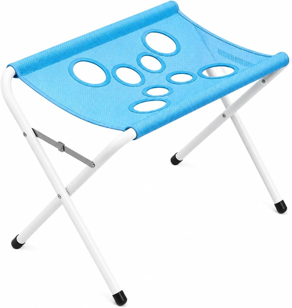 Fur Buddy Dog Bathing Holder, Mufflo Dog Wash, Foldable Dog Bath Holder Sling Shower Chair, Heavy-Duty Pet Bath Stool for Small & Medium Dogs, Home Salon Grooming, Washable Mesh, Restraint，Blue