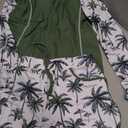 Women's Long Sleeves Rash Guard - 2 Piece Swimsuits with Built in Bra Swim Shirt and Shorts with Pockets (L)