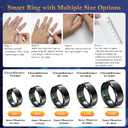 Delcast Smart Ring for Women Men-Wearable Fitness Tracker with Sleep Tracking Heart Rate Healthy Monitor Ring Activity Monitoring Steps Calories (11)