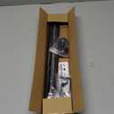 GXOACKJ Curtain Rods for windows 32-48 inch, 5/8 inch Decorative Curtain Rod Set, Matte Black Splicing Heavy Duty Metal Curtain Rod with Brackets