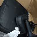 Ergonomic Office Chair-Computer PU Leather X-Shaped Desk Chair-Gaming Chair with Adjustable Flip-up Armrests Lumbar Support Mesh Executive Chair for Long Hours Office (Black)