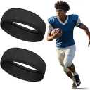 Funnysoft 2 Pcs Protective Headgear for Soccer Flag Football Sport Headband with Foam Padded Head Guards Accessories for Women Men Athletic