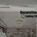 STICKGOO PVC Ceiling Tiles, Antique Copper Decorative Drop Ceiling Tiles 24 x 24in, 12-Pack Panels Cover 48 Sq. Ft