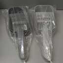 2 Pack Stainless Steel Cat Litter Box with Lid, XL Extra Large Metal Box for Big Cats, 24" L x 16" W x 12" H, Enclosed Litter Box High Sided, Non-Sticky, Include Litter Scoop (Dark Gray & Light Gray)