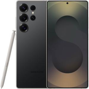 Samsung Galaxy S25 Ultra, 256GB Smartphone, Unlocked Android, AI Night Mode Camera, Snapdragon 8 Elite Fast Processor, 5000mAh Battery, Built-in S Pen, 2025, Titanium Black