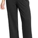 Soothfeel Women's Cotton Sweatpants Lounge Sweat Pants High Waisted Open Bottom Casual Yoga Pants for Women with Pockets (2XL,Black)