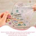 GOMAKERER Acrylic Heart-Shaped Keepsake, Mental Health Decor Therapist Office Art Decorations for Therapist Office Living Room Bedroom Desktop Decorations, 4x4 Inch