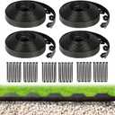1.5 Inch x 200FT Garden Edging Border, Plastic Edging for Landscaping with 240pcs Spikes