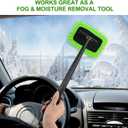 Xindell Windshield Cleaner Tool Inside Car Window Cleaning Kit with 22 Detachable Handle, Interior Windshield Squeegee for Clear Vision, Auto Detailing Kit for Car, Home & Outdoor Windows