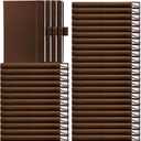 Laumoi 40 Pack Pocket Notebook Journals A6 Mini Hardcover Journal PU Leather Lined Notebook 3.5 x 5.5 In Small College Ruled Notepad with Pen Holder for Writing Office School Supplies (Brown)
