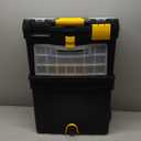 Rolling Tool Box with Wheels, Foldable Comfort Handle, and Removable Top  Toolbox Organizers and Storage by Stalwart