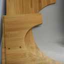 Bamboo Toilet Stool Squat Adult, 6.5 Inch Squatting Potty for Bathroom, Dual Anti-Slip Potty Step Stool for Pooping, Improve Squatting Posture and Comfort for Kids/Adults/Seniors, Wood