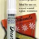 Rust-Oleum, White, 215153 American Accents Satin Decorative Paint Pen, 1/3-Ounce, 0.33 Fl Oz (Pack of 1) (Packaging May Vary)