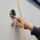 Stainless Steel 316 Straight Thru Hull Exhaust Skin Fitting, Fitting 24mm Tube Pipe Socket Hardware with Bolts and Nuts, for Diesel Parking heaters