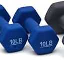 Amazon Basics Neoprene Dumbbell Hand Weights for Exercise and Muscle Toning