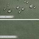 KGORGE Forest Green Shower Curtain for Bathroom, Linen Fabric Semi Sheer Lightweight Waterproof Thick Neutral Button Hole Shower Curtains for Bathtub, 72 x 72 inches Long, 12 Hooks Included, 1 Panel