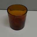 Solid Orange 14 oz Drinking Glasses (set of 6), Recycled Glass, Lead-free, Toxin-Free (14oz Drinking)