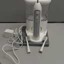 Electric Toothbrush with Water Flosser 3-in-1 Combo, Professional Sonic Toothbrush for Adults, 3 Brush Modes+5 Floss Speeds, Rechargable, 2.0 Flossing Toothbrush for Oral Care, Portable Travel Case (White)