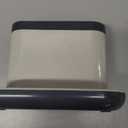 MR.SIGA Sink Caddy, Kitchen Sink Organizer Sponge Brush Holder with Drip Tray, White & Gray