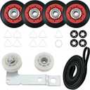 4392067 Dryer Repair Kit and W10837240 Dryer Idler Pulley Fit for Whirlpool Maytag Admiral Kenmore Dryer - Bravos Dryer parts and Duet Dryer Parts Compared to # 4392067VP 80047 587637 by Funmit