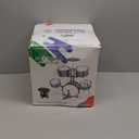 M SANMERSEN Kids Jazz Drum Set - 5 Drums with Stool - Rock Jazz Drum Kit - Musical Enlightenment Educational Toys Gift for Boys Girls (9123 Light Blue)