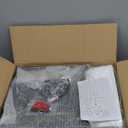 Large Outdoor Pendant Light Fixtures 3-Light Black Exterior Hanging Lantern with Clear Glass Outside Chandelier for Porch Front Door House