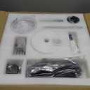 ZMISHIBO Outdoor Ceiling Fans with Light for Patios,Waterproof Gazebo Fan with Remote Control Smart App,3CCT Dimmable,Plug in Caged Ceiling Fan with Pull Chain for Porch Pergola,Black, 18 x 18 x 17 inches