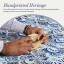 14x36 Inch Cotton Block Print Ruffle Sham Cover,Handmade Boho Floral Block Print Pillowcase,Ruffle Trim,Soft Decorative Cushion Case for Bedroom,Farmhouse&Cottagecore Bedding