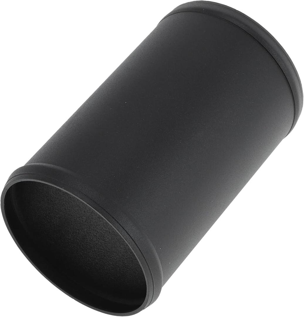 4" OD Straight 6064 Aluminum Alloy Tube Intercooler Pipe Surface Blasting Air Intake Connection Hose W/Double Bead Roll 5.9" Length Black