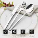 KINGSTONE Dinner Forks Set of 4, 8-Inch 18/10 Stainless Steel Forks Cutlery, Mirror Polished Table Forks for Home, Kitchen & Restaurant, Dishwasher Safe (Dinner Forks Set, 4-Piece)