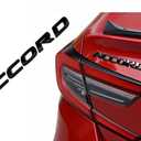 for Accord Emblem 3D Letters Replacement Part Badge Sticker Rear Body Decal Accessory (Black)
