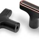 3 x 10 Pack Oil Rubbed Bronze Cabinet Knobs - Zinc Alloy, 29mm x 40mm x 39mm, Modern Style, Ambidextrous, Indoor Use