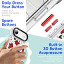 GuardCrew for iPhone Air Case, [Daisy Strawberry] Cool Aesthetic Pattern for Women, [11FT Military-Grade Drop Tested] Slim Crystal Clear Shockproof TPU Bumper Phone Cover, 6.5"