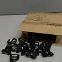 HOUSE DAY Space Saving Hanger Hooks 60 Pack, Black Clothes Hanger Connector Hooks, Heavy Duty Hanger Hooks Space Saver, Premium College Dorm Room Essentials, Good Closet Organizers and Storage