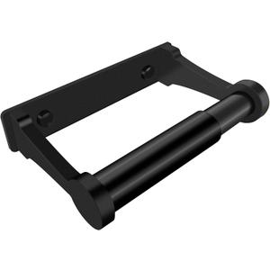 D&Joy Bathroom Toilet Paper Holder, Matte Black Wall Mount Toilet Paper Roll Holder with Spring Loaded Roller, Aluminum Self-Adhesive Toilet Tissue Holder 5-inch TP Holder for Bathroom Kitchen