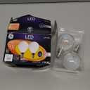 GE LED Light Bulbs, 40 Watt, Soft White, G16 Globe Bulbs, Small Base 2 Count (Pack of 1) (Frosted)