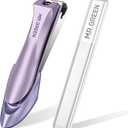 MR.GREEN Nail Clippers with Nail File,Anti Splash Nail Clipper Set for Thick Nails,Medical Grade Stainless Steel Professional Nail Cutter,Sharp and Durable fingernail Clipper for Men and Women