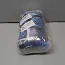 Blue Flower Butterfly Sugar Skull Fleece Throw Blanket  Soft Warm Lightweight Blanket for Women & Men Boys Girls Pets Cozy Couch, Bed, Travel, Airplane, Car Blanket Gift 50"x40"