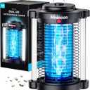 Minimoon Bug Zapper Outdoor, Upgraded Mosquito Zapper with Dual LED Light, 4200V Fly Zapper, 15W Electric Fly Traps Outdoor, IPX4, 8.2Ft Cord, Insect Trap for Yard, Backyard, Patio