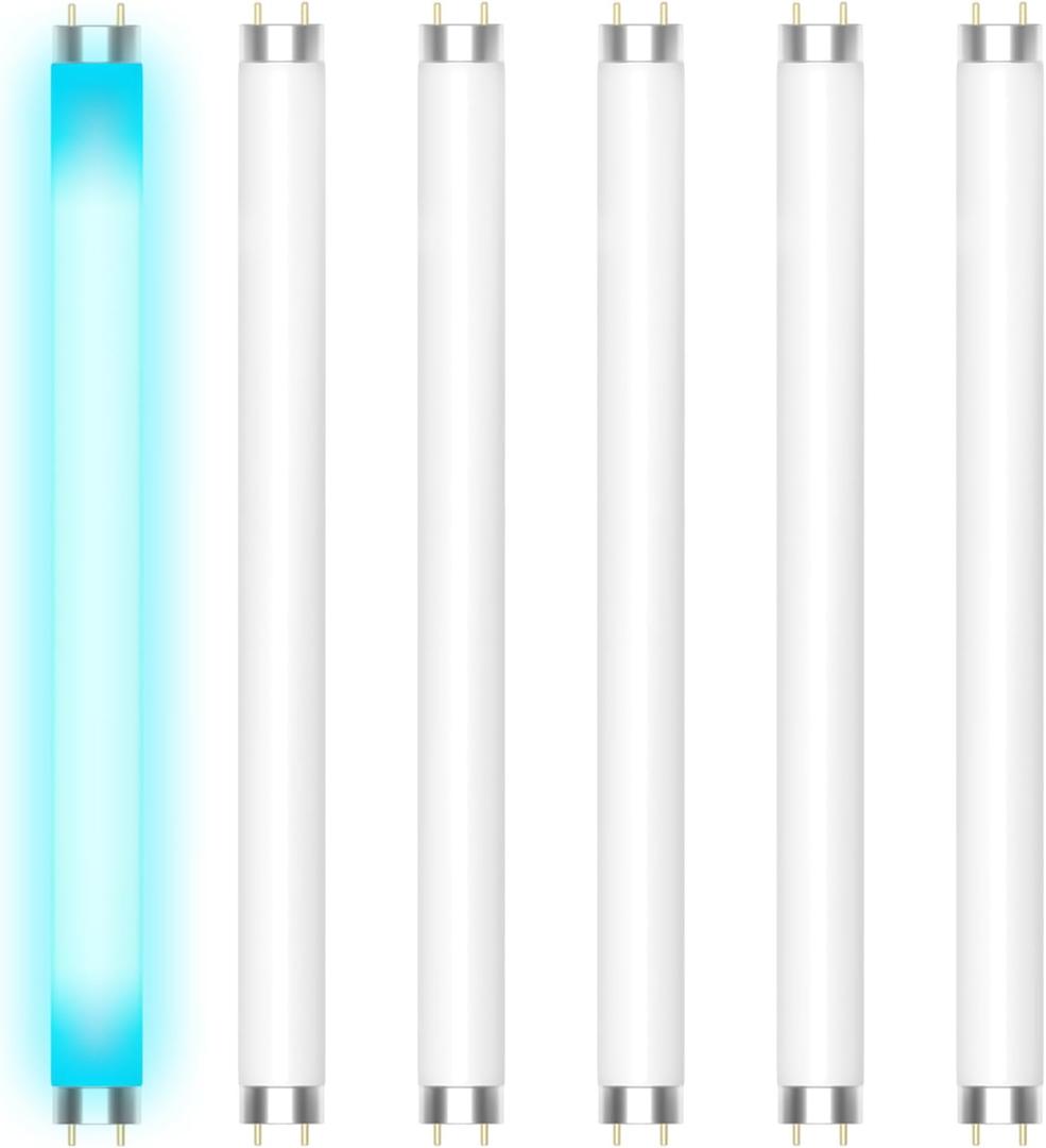 Shootingstar 6 Pack FSL BL T8 F10W Bug Zapper Replacement Bulb for 20W Bug Zapper, 13 Inch 10 Watt Light Bulb Compatible with Aspectek, Liba and Other 20W Mosquito Zapper Lamp