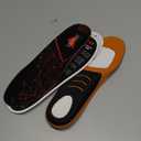 Running Athletic Shoe Insoles Men Women - Sport Insole - Shock Absorption Inserts - Walking Hiking Hockey Tennis Basketball - Orthotic Comfort Cushions Inserts Sneakers (S (Men 7-8.5/Women 8-9.5), Black)