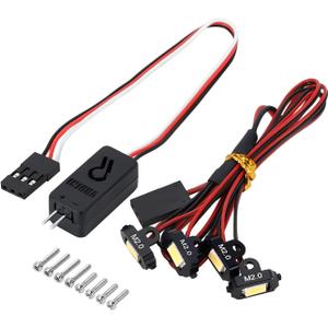 INJORA M2.0 Rock Lights Kit with Controller for TRX4M 1/18 RC Crawler(4LED White)