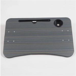 Detachable Wheelchair Dining Table, Wheelchair Tray Wooden with Mobile Phone Card Slot and Water Cup Card Slot, for Wheelchair Users Eating, Working with Laptops, Reading and Writing,Grey 